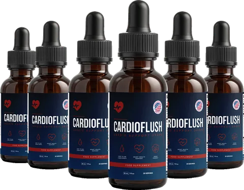 Six bottles of CardioFlush — Buy 3 Get 3 Free bundle, lowest price per bottle